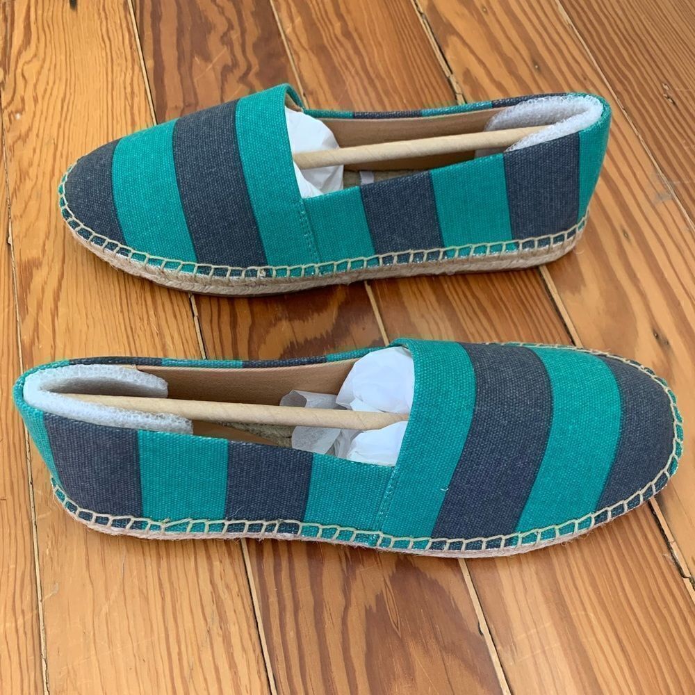 J Crew Striped Canvas Slip-on Espadrilles - Picture 3 of 6